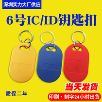 F08IC6 IC keychain card ID access card IC attendance card RF card RFID card M1 card ID induction card