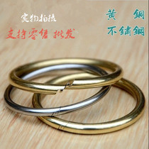 Stainless Steel Ring Mini Brass Key Ring Small Opening Ring Keyring Keychain Large bayonet Ring Key buckle