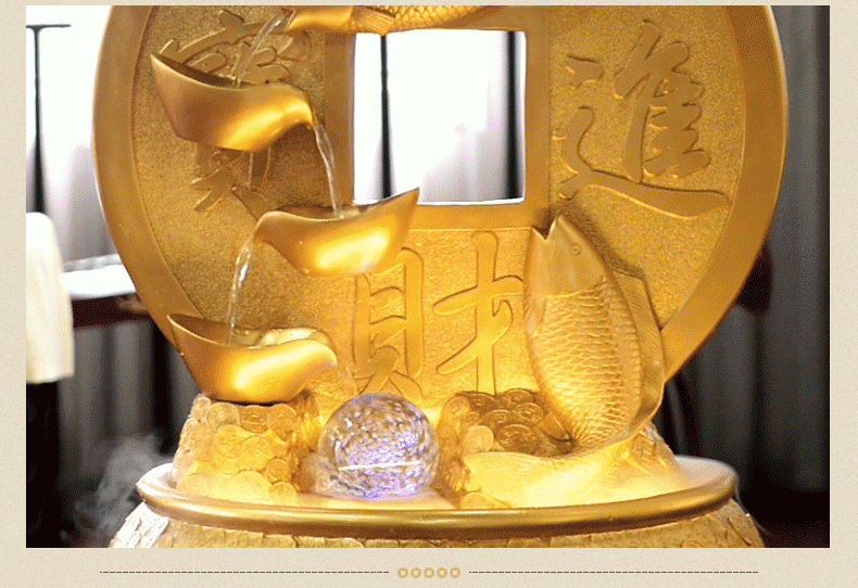 摇钱树风水轮流水喷泉摆件室内办公室装饰招财落地摆件开业送礼品