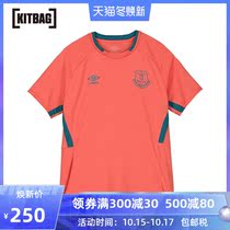 Everton short sleeve football match childrens sports training shirt coral red