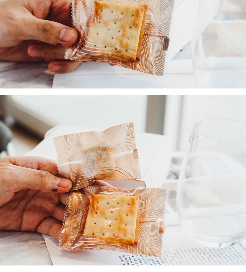 牛轧饼干机封袋糖果雪花酥包装袋曲奇礼品零食袋子蔓越莓食品烘焙