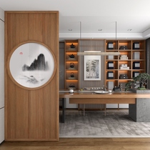 New Chinese-style screen partition Living room entrance door Xuanguan Brief about modern bedroom shielded home landscape office partition wall