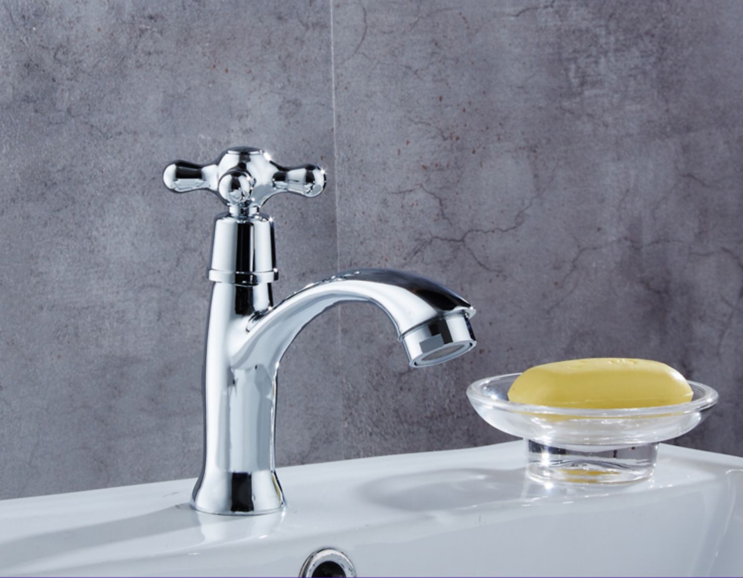 全铜单孔台盆洗手盆水龙头卫生间冷热混水阀洗脸盆面盆单冷水龙头