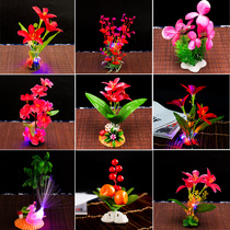 Hotel restaurant sassy dishes plate decoration flowers and grass creative small ornaments around the edge embellishment small flower simulation flowers