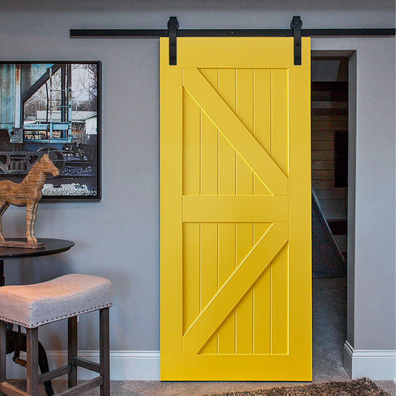 北欧谷仓门原木吊轨门/直板门/实木门/移门吊趟