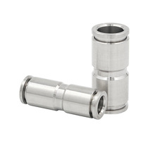Stainless steel 304 air pipe T-type T-T Y-shaped pipe joint 8mm PU straight-through butt butt quick plug high pressure corrosion resistance