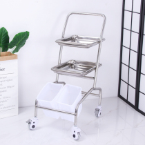 Thickened high grade stainless steel lifting medical surgery tray rack Single rod tray surgery tray rack tray medical vehicle