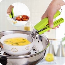 Household stainless steel bowl clip kitchen anti-scalding hand bowl pick-up tray holder Bowl Bowl clip