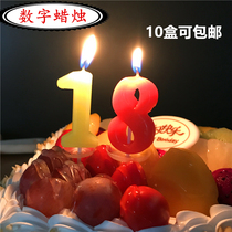 (25 boxes 10 boxes are available)Birthday candles digital candles childrens digital birthday cake candles