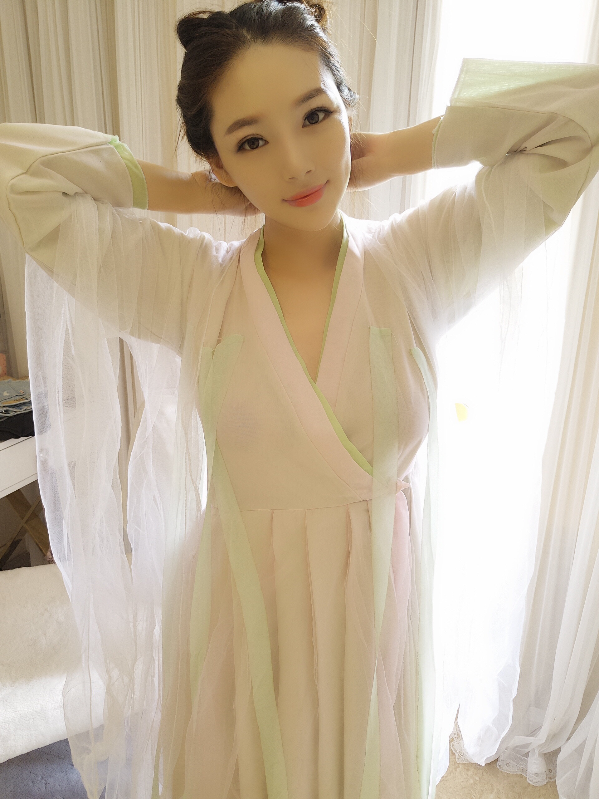 花千骨白浅同款古装襦裙赵丽颖夜华凤九三生三世桃花cos演出服