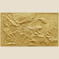 Sandstone embossed external wall sandstone relief villa door head decorative carved plate shadow wall wall sand sculpted lotus flower lotus flower