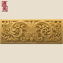 Outdoor sandstone relief mural Villa door head exterior wall decorative lines European-style courtyard sandstone stone carving flower plate waist line