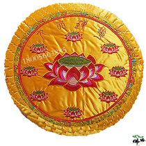 Custom Buddhist supplies Buddha stool sponge worship mat cloth Zazen mat Buddha kneeling mat Nine lotus futon worship mat cloth