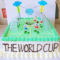 Bake cake decoration World Cup football kid birthday cake theme scene decoration ornaments