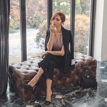 2021 Spring New Korean Slim Slim Slim Double Breasted Suit Set Women Fashion Casual Pants Suit Two Piece