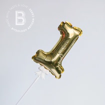 BITEOLOGY mini aluminum film digital balloon cake decoration plug-in single shot does not ship out of the country does not ship