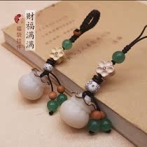Creative Handmade Bodhi Fufu Bag Key Buckle Pendant Money Bag Mobile Phone Chain Pendant Handcrafted Bag Pendant Pendant Hanging Accessories