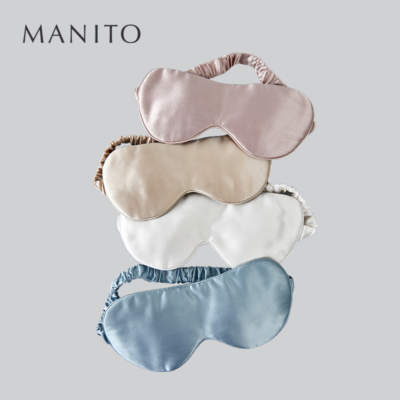 MANITO/曼尼陀 男女士真絲眼罩睡眠遮光睡覺透氣蠶絲舒適睡眠眼罩