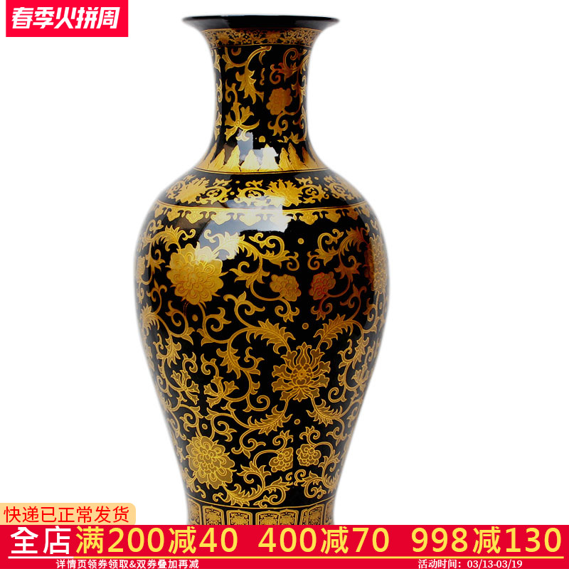 Sharply aj35 jingdezhen ceramics glaze of large vases, flower arranging office decoration handicraft furnishing articles in the living room