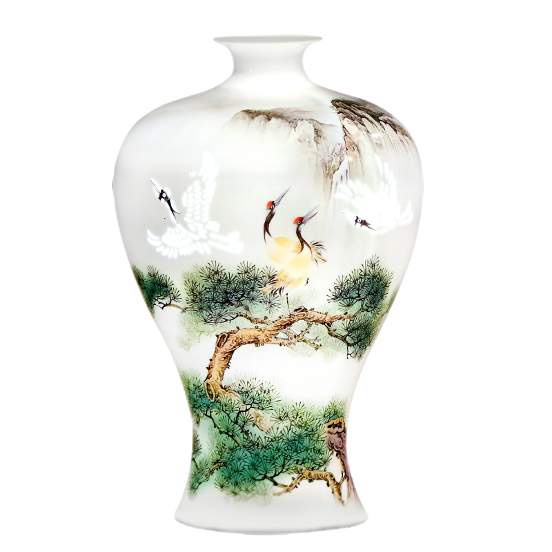 Jingdezhen ceramic vase furnishing articles household act the role ofing is tasted the sitting room of Chinese style restoring ancient ways is rich ancient frame hand - made and exquisite porcelain bottle