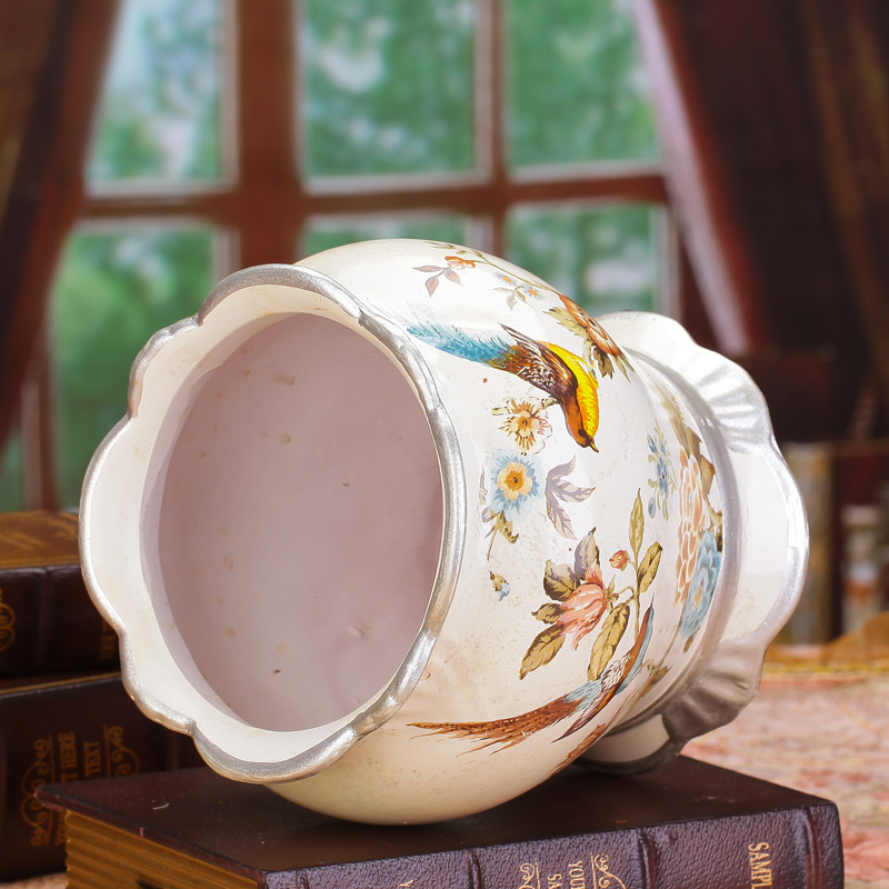 Merry jingdezhen ceramics furnishing articles sitting room adornment handicraft European antique vase modern furnishing articles M8 at home