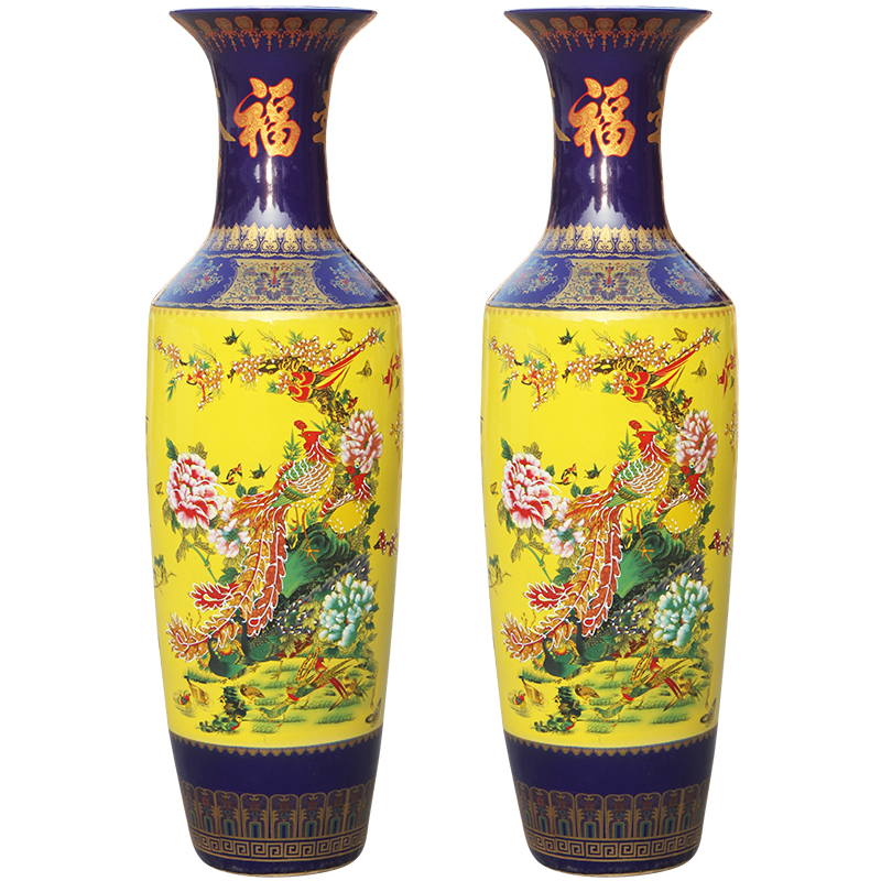 Jingdezhen ceramics bright future European large vases, sitting room adornment is placed large 1.2 meters 1.8 meters