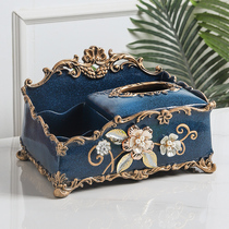 Paper Towel Box Living-room Light Lavish Multifunction Remote Control Tea Table Debris Storage Box Home Upmarket Minimalist Paper Draw Case