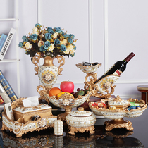 Eurostyle Fruit Pan Living Room Lavish Creativity Home Dry Fruit Pan Candy Tray Three Sets Upscale Tea Table Suit Hem