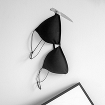Close-fitting diary French sexy thin shoulder strap beauty back cotton comfortable anti-convex ultra-thin rimless bra triangle cup