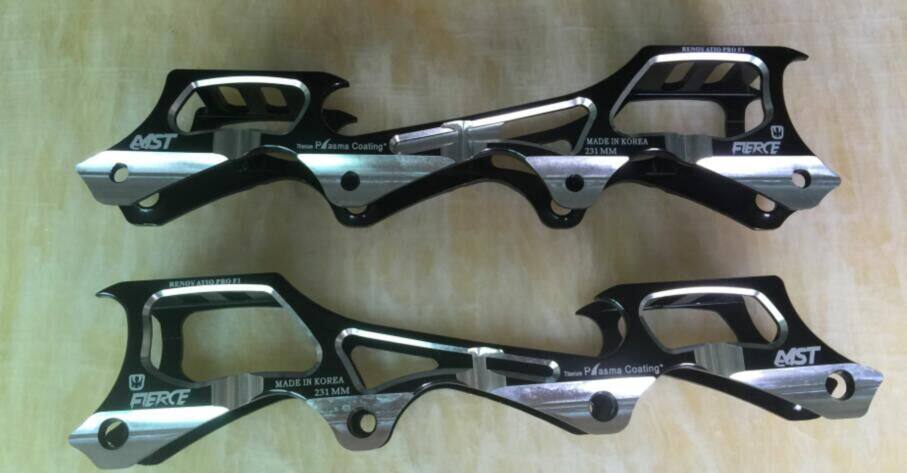 正品双色毒牙/毒龙炫彩刀架直排轮滑鞋支架平花架香蕉架刹车刀架_7折