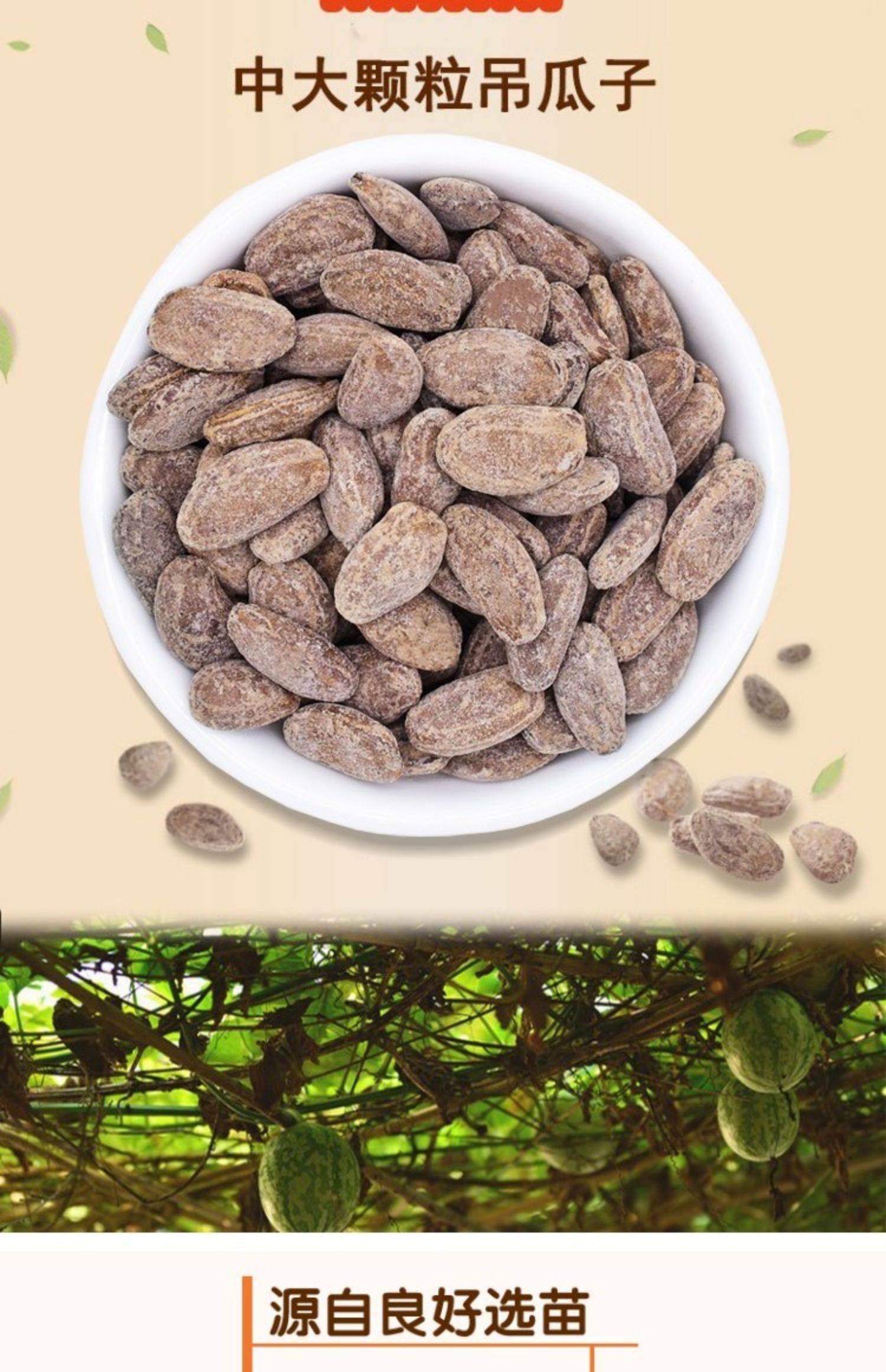 贝贝香坚果零食炒货奶油味中大颗粒吊瓜子散装小包装500g非瓜蒌子_券