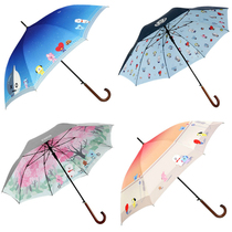 Korea BT21 monopoly automatic handle umbrella doll print double-sided pattern single Umbrella