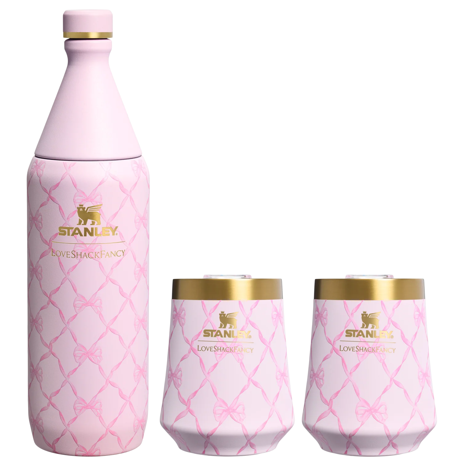 Бутылка для воды 美国代购stanley冬日霜花loveshackfancy大容量吸管杯保冷包酒杯