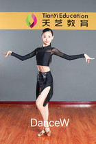 Dans dance advanced custom-made Latin dance practice set tassel skirt irregular net red Li mo Han