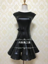 The Beauty of Dans Dance Imported Metal Fabric Girls Latin Dance Standard Half-Hip Competition Suit Big Skirt