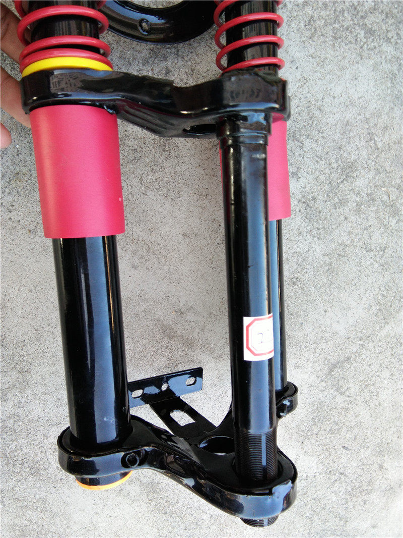 电动三轮车前叉前避震器总成18管双肩减震载重王叉子275-14前轮叉