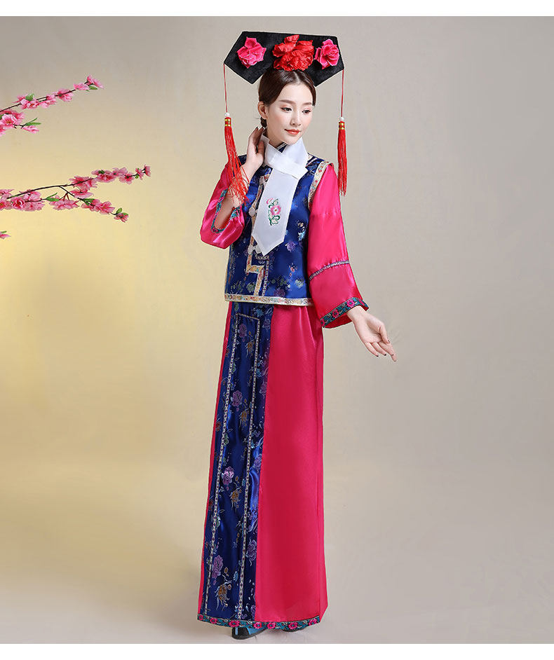 清朝古装还珠格格服装满族旗服女后宫廷妃子嬷嬷甄嬛传反串演出服