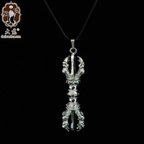 Daxingshan Temple Vajra pendant s999 sterling silver original Rufa Tangmi Vajra dharma unisex pendant