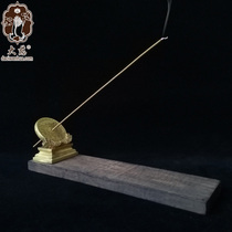 Da Ci pure copper handicraft ornaments Sundial incense incense incense seat line incense incense incense table Creative handmade daily rules pure copper incense plug