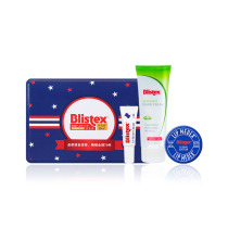 The United States imported Blistex blue lip classic moisturizing repair gift box Lip moisturizing anti-chapping care