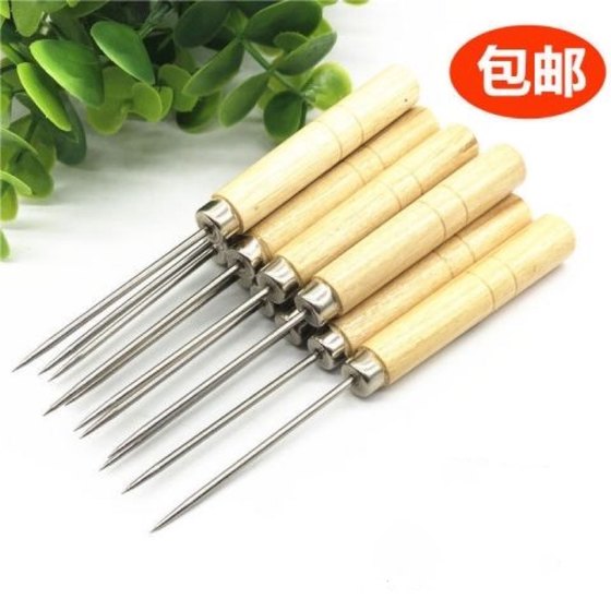 무료 배송, 천 조각 스레드 피킹 바늘 드릴링, DIY 다기능 awl, 나무 손잡이 접착제 스틸 콘 봉제 도구 무료 배송, 천 조각 스레드 피킹 바늘 드릴링, DIY 다기능 awl, 나무 손잡이 접착제 스틸 콘 봉제 도구