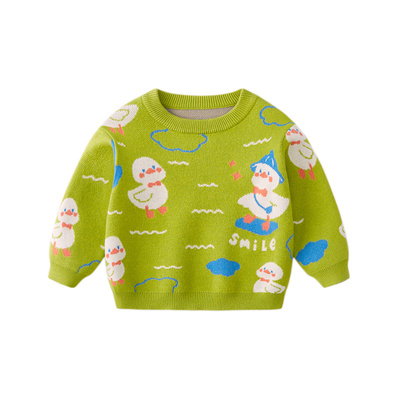 懿琪宝贝儿童毛衣冬款婴儿冬装儿童童装宝宝加厚上衣秋冬男童衣服