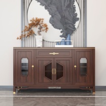 New Chinese full solid wood dining side cabinet Living room storage containing cabinet Tea Water Cabinet Modern Brief Yogen Guan Cabinet Integrated Furniture