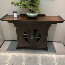 New Chinese solid wood Xuanguan cabinet door hall entrance to the family Xuanguan Table modern minimalist end Jingtai Case Several relying on the wall Zen for the table