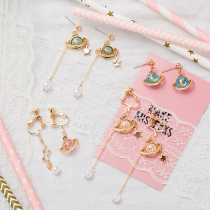 DL advanced sense ear clip Fairy forest super fairy ear clip without pierced ears female cute Japanese girl student French wild