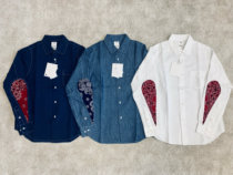 VISVIM 19SS ALBACORE JUMBO SHIRT L S (Luxic) water drop cashew flower SHIRT