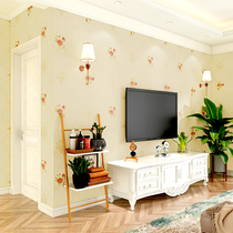 Eurostyle Fields Garden Style 3D Solid Non-woven Fabric Wall Paper Bedroom Living Room TV Background Wall Wedding environmental wallpaper