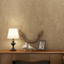 American retro country wallpaper Chinese living room bedroom background wall old mottled plain plain plain non-woven wallpaper