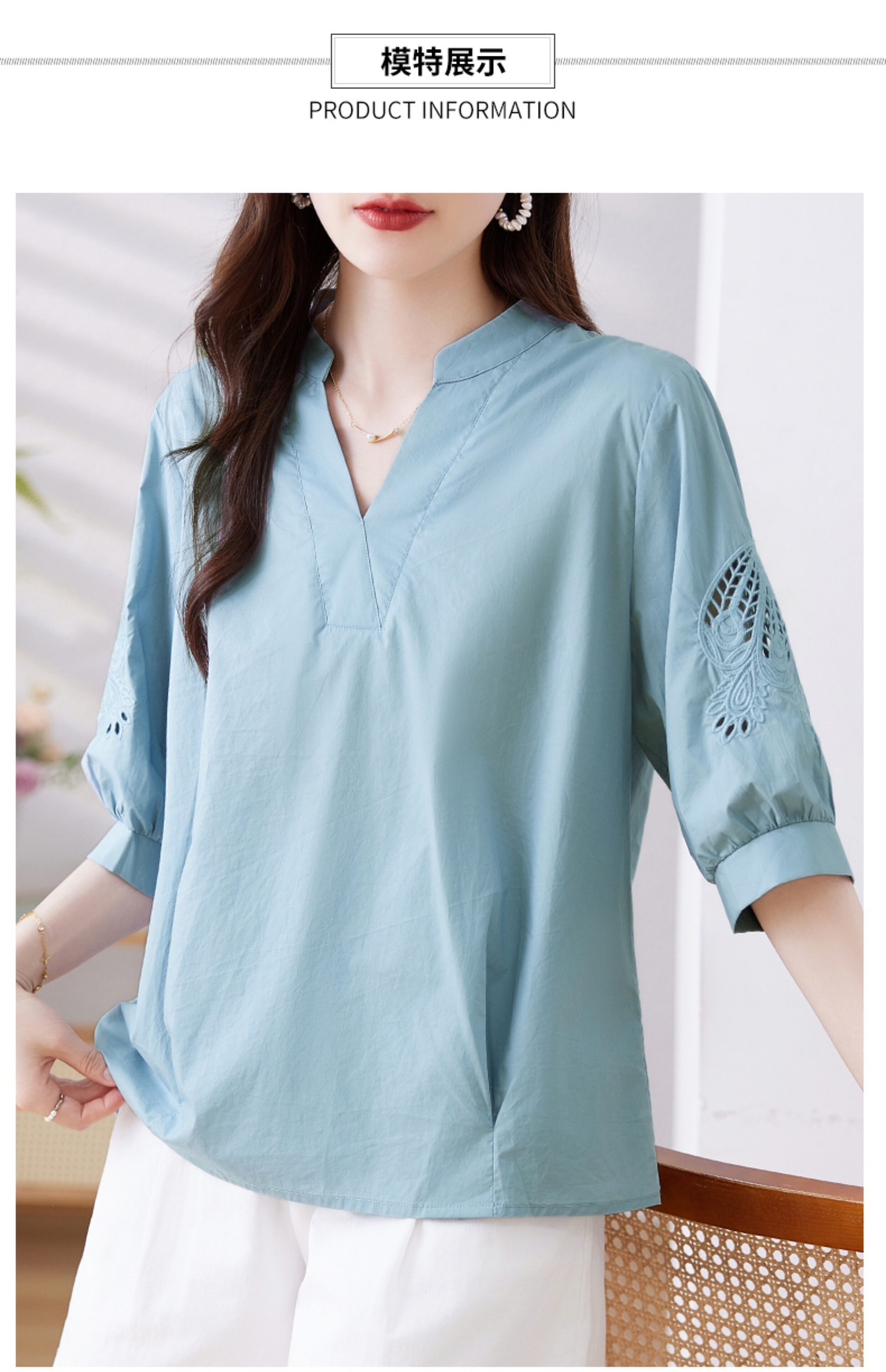 短袖衬衫女夏季新款大码女装宽松中老年妈妈气质百搭洋气休闲上衣