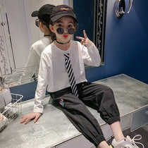 Girls Academy style bottoming coat autumn clothes 2021 New Korean childrens loose long sleeves